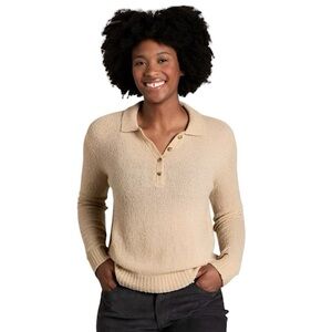 Toad&Co Cotati Collared Wool Sweater size L NWT